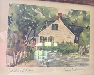 William. Mcm Spierer Water color. Sunshine and shadows. Beautiful frames