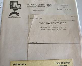 Elgin paper memorabilia