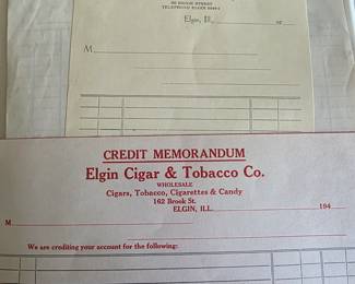 Elgin paper memorabilia