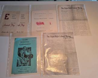 Elgin paper memorabilia
