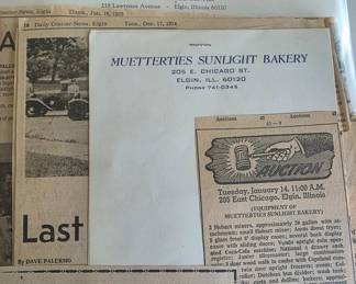 Elgin paper memorabilia