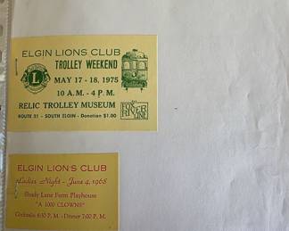 Elgin paper memorabilia