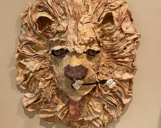 BF Fogg paper mache clock