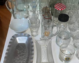 Assorted Kitchenware (Glass, China, Dishware, Mugs, Etc.)