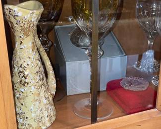 Gold Trimmed Stemware