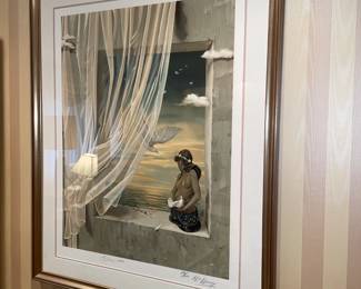Large Hand Signed, Numbered, & Framed Artwork