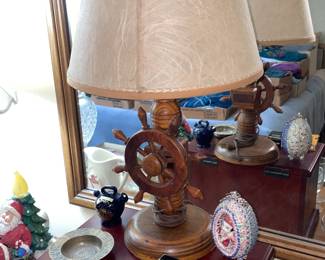 Ship Wheel Lamp
