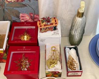 Christmas Ornaments W/ Boxes
