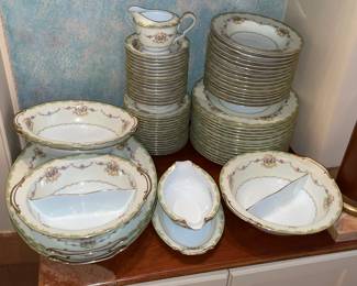 Large "Greenbrier" China Set By Noritake