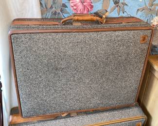 Assorted Vintage Hartman Luggage W/ Leather Straps