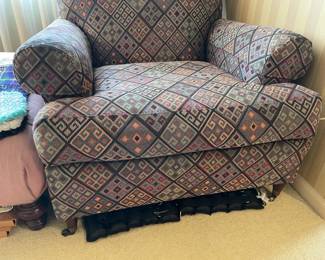 Colorful Upholstered Arm Chair