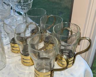 Brass Handled Mugs