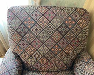 Colorful Upholstered Arm Chair