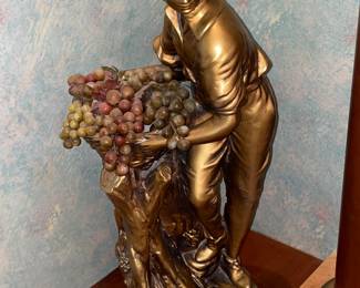 Large Gold Painted Statue