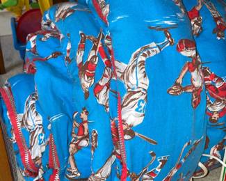 Vintage Football Themed Sleeping Bag