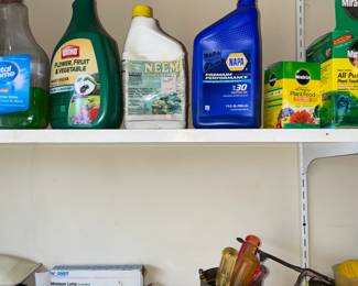 Assorted Garage Contents (Yard Tools, Decor, Etc.)