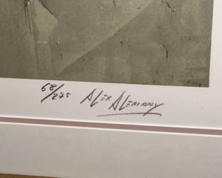 Large Hand Signed, Numbered, & Framed Artwork