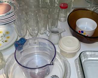 Assorted Kitchenware (Glass, China, Dishware, Mugs, Etc.)