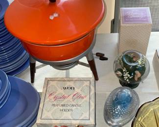 Vintage MCM Fondue Set