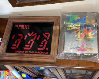 Vintage The Police Carnival Mirror