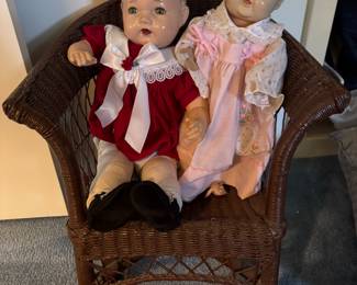 Antique bisque dolls