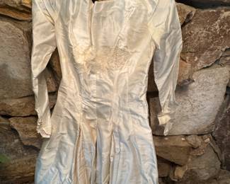 Antique wedding gown
