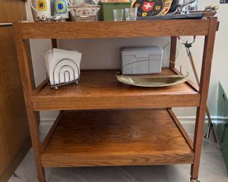 Vintage bar or tea cart