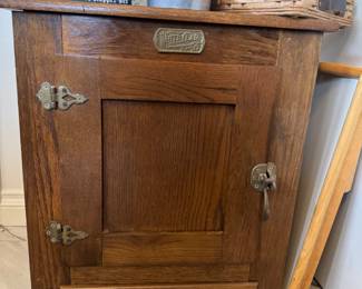 Antique ice chest