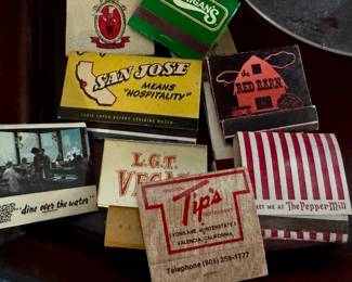 Vintage matchboxes