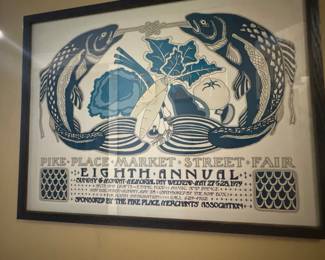 Vintage Pike Place Market poster
