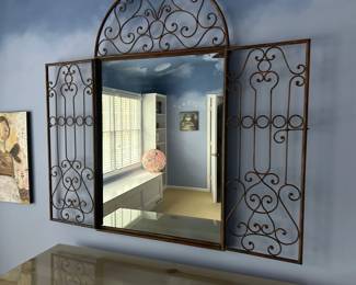 Iron gate mirror