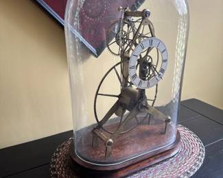 French Column Spring Clock Cloche