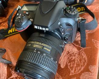 Nikon D600 Camera with lens (shown) and telephoto lens / carrying case $ 364.00
