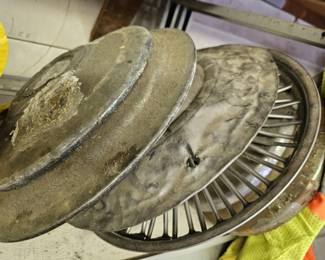 old hubcaps