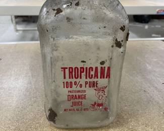 Tropicana Glass Bottle - Vintage