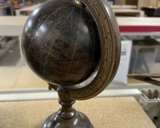 wood globe