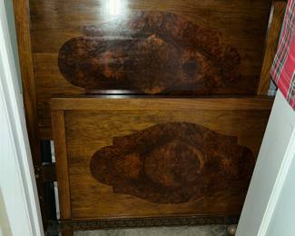 Pair of these great vintage twin beds! Have mattresses also!