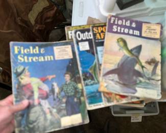 Vintage fishing magazines