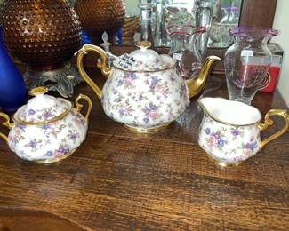 3pc Royal Albert bone china 1940's English Chintz