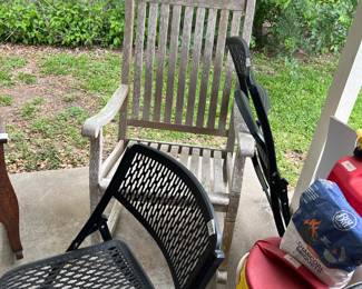 Another wooden rocker