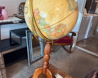 Nice globe on wooden stand