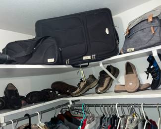 Travel bags, shoes