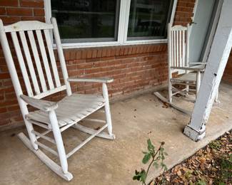 Pair of front porch rockers