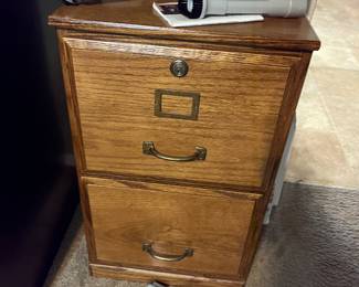 Wooden file cabinet