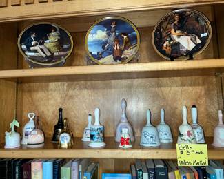 Collector bells & plates.