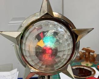 By Appointment AAA Vintage and Art 9017 Airline HWY New Orleans, LA 70118 Vintage Working Bradford Celestial Star Christmas Tree Topper AAA2333