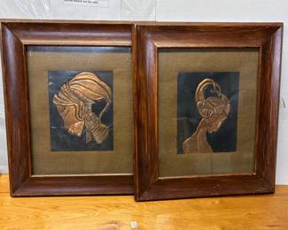 Attic Art AAA5034 Copper Art $150 for Pair By Appointment AAA Vintage and Art 9017 Airline HWY New Orleans, LA 70118