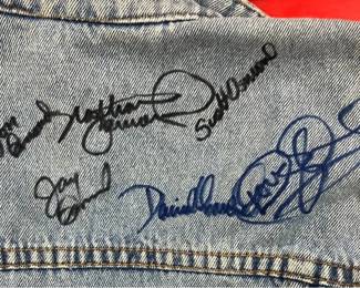 By Appointment AAA Vintage and Art 9017 Airline HWY New Orleans, LA 70118 The Osmonds Autographed Denim Vest Size M AAA2334
