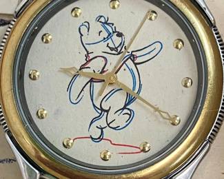 Vintage Disney's Sketches of Pooh Limited Edition 0231/5000 Wristwatch AAA2353