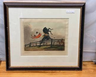 Attic Art PG3013 Block Print Hand Colored Art $25 By Appointment AAA Vintage and Art 9017 Airline HWY New Orleans, LA 70118